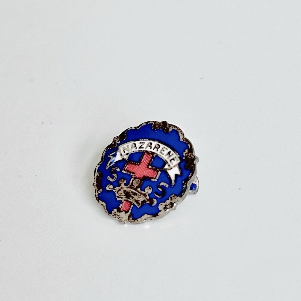 Vintage Nazarene Church Sunday School Attendance Award Lapel Hat Pin Religious